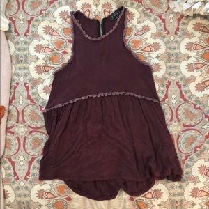 Burgundy Casual Tank